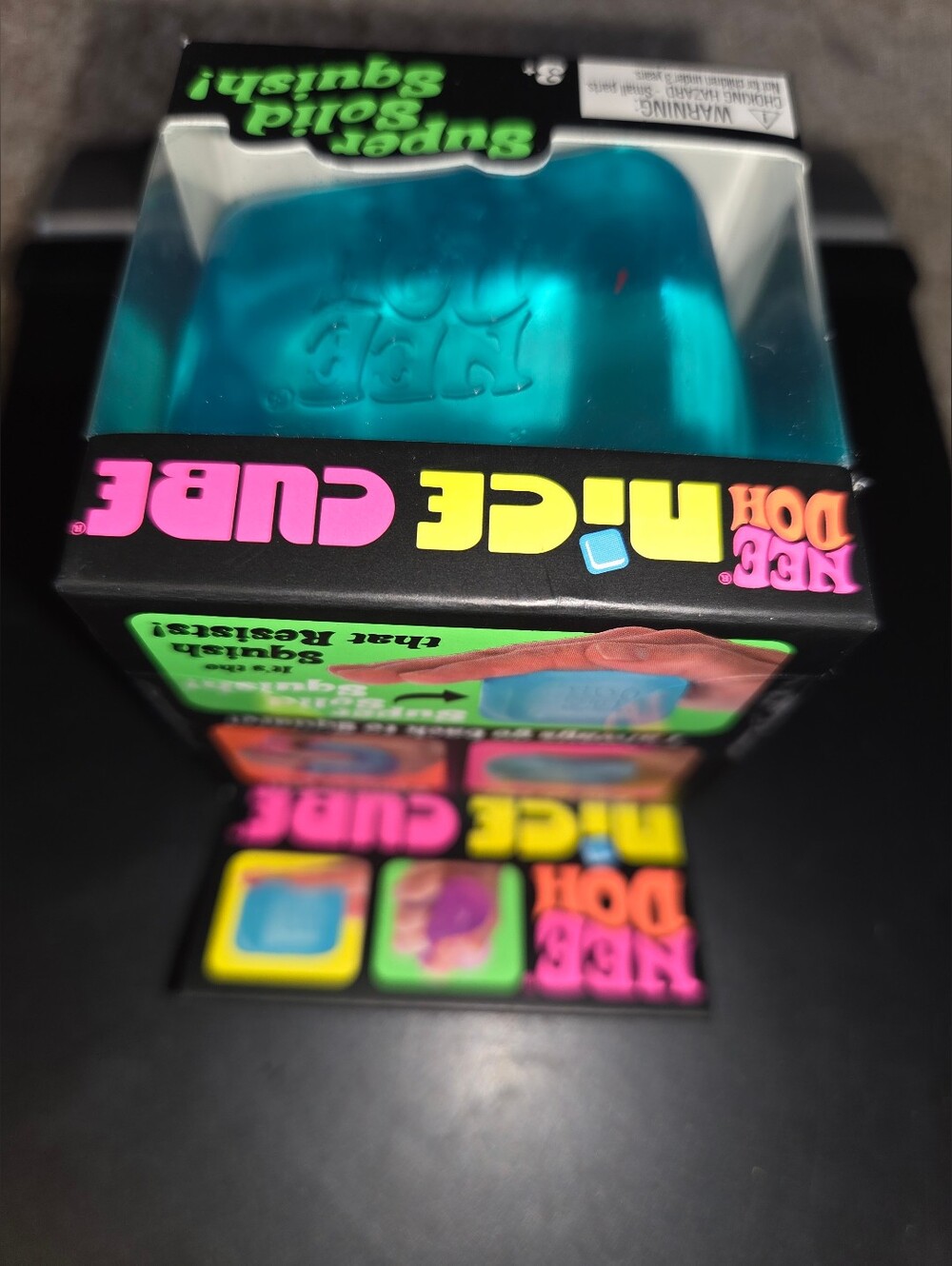 New NeeDoh Nice Cube blue. Super solid squish toy!Fun stress reliever. - Picture 16 of 16